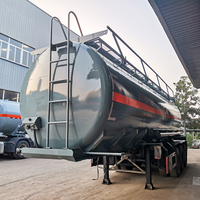 Semi-remorques en acier 26T, remorque-citerne, conteneur pour le transport de carburant, de diesel, d'huile, de produits chimiques corrosifs et de liquides