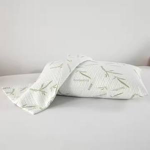 Grüner Bambus blatt ordner Baumwolle Luftkissen Kern Schutzhülle Nackens tütz kissen - Product Image 3