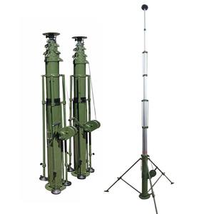 Mástil Retráctil de 8 m (26 pies) con Manivela Manual, Mástil Telescópico Antiviento de Operación Manual - Product Image 1