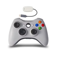 Manette de jeu sans fil 2,4 G à prix d'usine pour Xbox 360 et PC, contrôleur sans fil 2,4 G avec moteur de vibration, manette de jeu sans fil