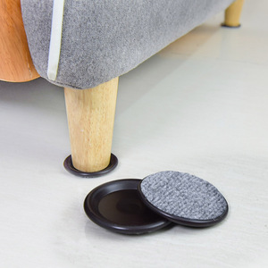 Tasses de roulettes de meubles en gros d'usine pour tapis tasses de roulettes de piano avec tapis en feutre avec base de tapis pour sols durs - Product Image 2