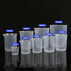 प्रयोगशाला उपभोग्य आपूर्ति डिस्पोजेबल पुनः प्रयोज्य पारदर्शी स्पष्ट पीपी प्लास्टिक रसायन बीकर 100 मिली - Product Image 6