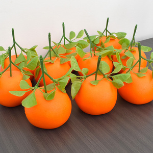 Orange Simulation <b>Model</b> Home Teaching <b>Foam</b> Leaf for Christmas Decorations Fake Orange Leaf - Product Image 3