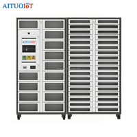 Casiers à outils intelligents avec lecteur de codes à barres Éclairage LED Lecteur de cartes RFID Dispositif de gestion d'entrepôt intelligent Casier de stockage coupeurs