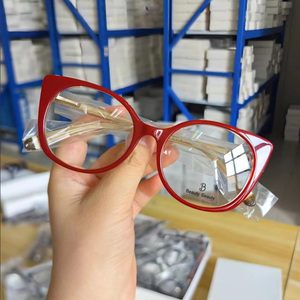 Bán buôn phong cách mới Lady Cat mắt kính Acetate khung Cat <span class=keywords><strong>Eye</strong></span> kính quang khung phụ nữ kính thời trang Cateye khung - Product Image 5