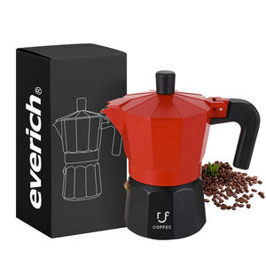 Everich 2025 Dernier pot Moka en aluminium 3 tasses personnalisable Bonne étanchéité <span class=keywords><strong>Meilleure</strong></span> vente pour les travailleurs occupés Utilisation rapide de l'infusion au bureau - Product Image 1
