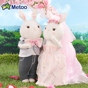 Jouets en peluche lapin Metoo Tiramitu, lapin de mariage personnalisé en robe de mariée pour mariage ou Saint-<span class=keywords><strong>Valentin</strong></span> - Product Image 2