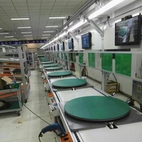 Convoyeur de ligne de montage semi-automatique à arrêt et marche avant, haute efficacité et vitesse réglable pour postes de travail manuels