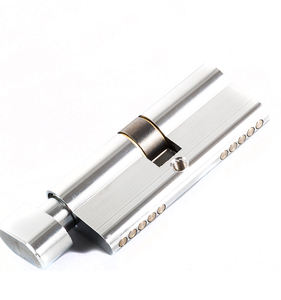 Cilindro de cerradura de aluminio con perilla para puerta de latón abierta única de alta calidad de 83mm - Product Image 5