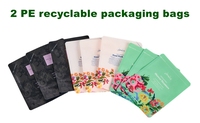 Pochette debout recyclable Deux-PE personnalisée de haute qualité Emballage flexible pour cosmétiques liquides pour masques faciaux