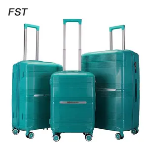 Su geçirmez tekerlekli çantalar online satın pp bagaj arabası Valiz bavul adet bagaj seti