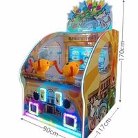 Crazy Water, machine d'arcade de tir aquatique à 2 joueurs, à monnayeur, en plastique, personnalisable, jeu de rédemption de tickets pour la famille