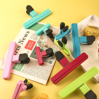 Clips de sac en plastique PVC de grande taille, multifonctionnels, tailles assorties, écologiques, pour la fermeture des aliments avec un design à ouverture large pour le stockage des aliments