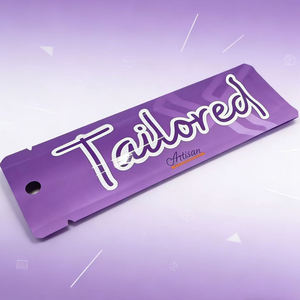 Sachets personnalisés avec logo, sacs à trois soudures latérales, pochette pour pinceaux cosmétiques, emballage jetable avec trou - Product Image 4