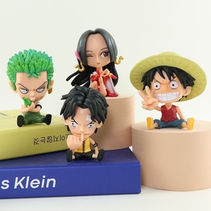 Figurines Chibi Q-Version Thème One Piece Luffy Zoro Boa Hancock Ace Sabo pour Voiture (Matériau PVC) - Vente en Gros Disponible - Product Image 3