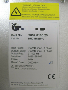 Controlador de Movimiento PLC Nuevo 9032 0100 25 DMC31025P-O DMC 31025-P Inmotion 9032 0100 25 DMC31025P-O DMC 31025-P - Product Image 4