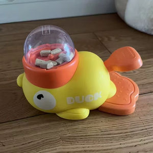 Juguete 2 en 1 para Perros con Forma de Perro Amarillo, Comedero Lento Interactivo, Juguete Dispensador de Comida, Tazón Anti-Engolpeo, Juguetes de Rompecabezas para Perros, Productos para Mascotas - Product Image 1