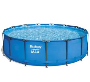 Piscina Elevada <span class=keywords><strong>Bestway</strong></span> 56438 <span class=keywords><strong>Steel</strong></span> <span class=keywords><strong>Pro</strong></span> <span class=keywords><strong>MAX</strong></span>, Piscina de Armazón para Exteriores, 4.57 m X 1.22 m - Product Image 1
