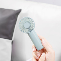 Ventilador USB Portátil de Mano, Recargable, 800mAh, de Plástico, Tamaño de Bolsillo, 3 Velocidades, 1.5-4.5H de Duración, Popular en Promoción