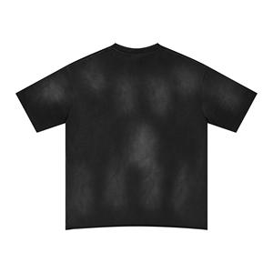 Camiseta de Hombre de Algodón de 285g, Tejido de Punto, Corte Holgado, Manga Corta, con Lavado Spray Monkey, Gráfico Vintage Desgastado, Estilo Urbano - Product Image 2