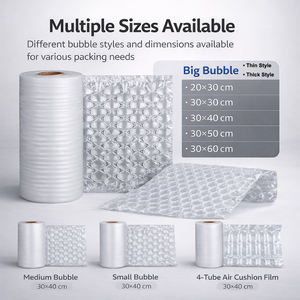 Rollo de Película de Burbujas de Aire Personalizada para Relleno de Vacíos, Embalaje Inflable para Protección <span class=keywords><strong>en</strong></span> Envíos - Product Image 4