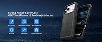 Funda Protectora Rígida JUNBO de Color Sólido con Triple Protección para iPhone 18 17 16 15 Pro Max, Resistente a Impactos