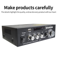 Système de son home cinéma professionnel AV20 avec USB/TF/Mixeur Bluetooths Haut-parleur audio numérique Alimentation électrique CA