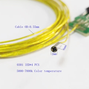 Módulo de Cámara Endoscópica Médica Impermeable de 2 mm, Mini Cámara USB de 160K, Sensor de Imagen CMOS OVM6946, 400 x 400p, para Inspección - Product Image 1