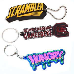Promotional Business Gift Custom logo Key Chains 2d 3d Pvc <b>Keychains</b> Personalized Key Chain Soft Rubber Keychain - Product Image 1