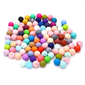68 diferentes colores surtidos cuentas de dentición redondas clásicas de silicona - Product Image 3