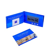 Brochure d'entreprise numérique personnalisée Livre vidéo 2.4 4.3 5 7 10 pouces IPS LCD Écran HD Brochure vidéo Mailer Carte de voeux vidéo LCD
