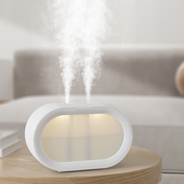 Japan Intelligent Nano Atomizer 300ml Portable Humidifier Home Double Spray Humidifier With Atmosphere Lamp
