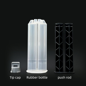 <span class=keywords><strong>Cartouche</strong></span> de colle époxy vide 24 ml 1:1 à double seringue, tube de distribution de colle AB en plastique avec piston manuel et capuchon refermable - Product Image 3