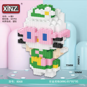 Nuevas Llegadas Plástico ABS DIY Minifigura de Sanrio <span class=keywords><strong>Hello</strong></span> Kitty Xinz Micro Bloques de Construcción Conectables para Regalo de Niños - Product Image 4