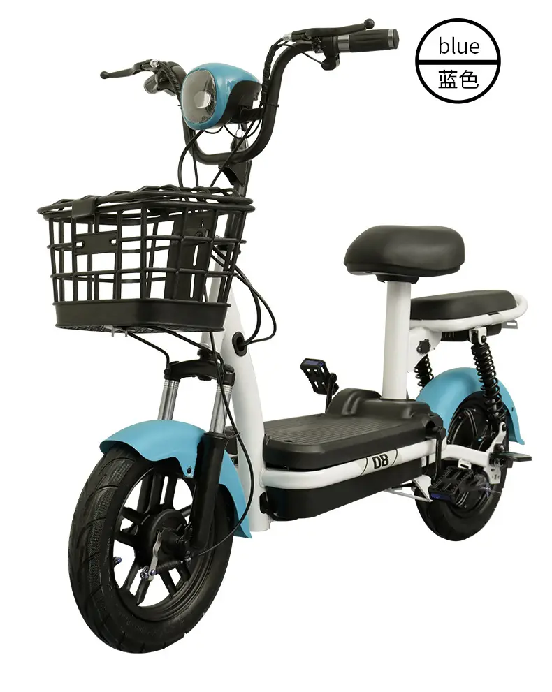 Top-selling 14'' Electric Motorized Bicycle Remote Anti-theft Two-seater Adult E-bike Pedelec Factory Outlet