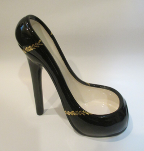 우아한 세라믹 들여다 발가락 신발 와인 병 홀더 와인 애호가를위한 선물 스틸레토 와인 홀더 하이힐 신발 휴대 전화 홀더 - Product Image 6