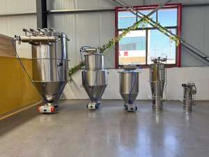 Sistem <span class=keywords><strong>Transfer</strong></span> pengumpan konveyor vakum pneumatik baja tahan karat baru untuk pabrik dan industri makanan - Product Image 6