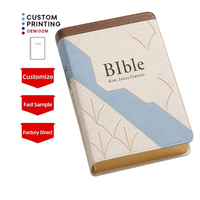 Nouvelle vente flash : Bibles religieuses personnalisables avec couverture en cuir PU, design moderne et tendance