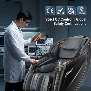 Silla LEERCON 4D AI Track Zero Gravity Reclinable con Control por Voz, Escaneo Térmico de Grafeno, Shiatsu LEK-988M9 Negra, 4 Juegos de Rodillos - Product Image 3