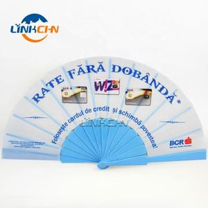 Ventilador de mano de plástico portátil con impresión personalizada - Product Image 3
