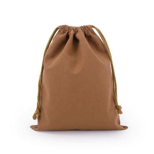 Sacs en mousseline de coton biologique avec logo personnalisé, pochette de shopping, sac à cordon en toile, sac anti-poussière - Product Image 3