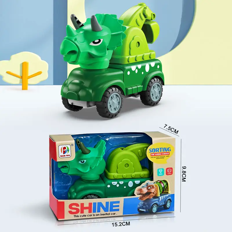Прямая продажа с фабрики, Детский Электрический маленький мультяшный животный, инерционный автомобиль, игрушечный динозавр, детские игрушки, грузовик для мальчиков