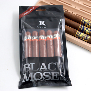 Sacs d'humidification transparents à fermeture éclair pour cigares, sacs premium pour <span class=keywords><strong>5</strong></span> cigares, emballage personnalisé en plastique pour humidor à cigares - Product Image 4