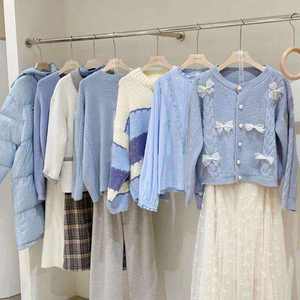 เสื้อผ้ามือสองจากจีนในรูปแบบ Balefashion เสื้อสเวตเตอร์เด็กผู้หญิง เสื้อสเวตเตอร์ตัวยาว เสื้อผ้ามือสองสำหรับส่งออก - Product Image 2