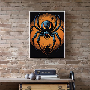 <span class=keywords><strong>Pintura</strong></span> de Diamantes de <span class=keywords><strong>Araña</strong></span> de Terror Pintada a Mano al por Mayor, Material de Resina, Decoración para Fiesta de <span class=keywords><strong>Halloween</strong></span>, 30-40cm, Dibujos Animados 5D DIY - Product Image 2