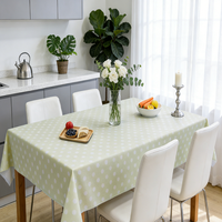 Nappe en PEVA à pois imprimés avec bordure en dentelle - 130x180cm, imperméable, anti-taches, écologique, sans lavage, taille et design personnalisables
