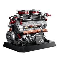 12GO95008 Modelo de Motor de la Segunda Guerra Mundial, Rompecabezas de Dificultad Media, Bloques de Construcción para Armar, Juguetes para Niños