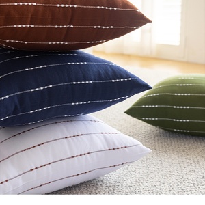 <strong>Olive</strong> <strong>Green</strong> Woven Striped Pattern Contemporary Modern Luxury <strong>Cushion</strong> Covers Simple Throw Pillow Cases for Living Room/ - Product Image 4