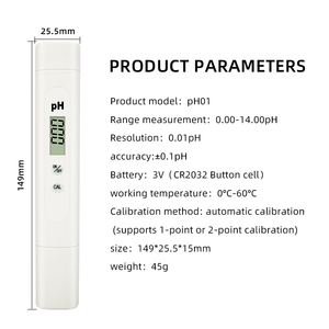 Portable boire jus <span class=keywords><strong>PH</strong></span> mètre numérique <span class=keywords><strong>PH</strong></span> moniteur stylo Portable eau <span class=keywords><strong>pure</strong></span> acidité mètre piscine <span class=keywords><strong>PH</strong></span> testeur stylo - Product Image 4