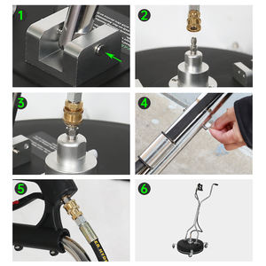 20-дюймовая роторная насадка для мойки высокого давления 4000 фунтов на кв. дюйм, поворотная, ручная, для очистки бетонных поверхностей - Product Image 6